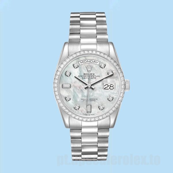 Rolex Day-Date 36mm m128349rbr-0004 Masculino Ver - Image 2