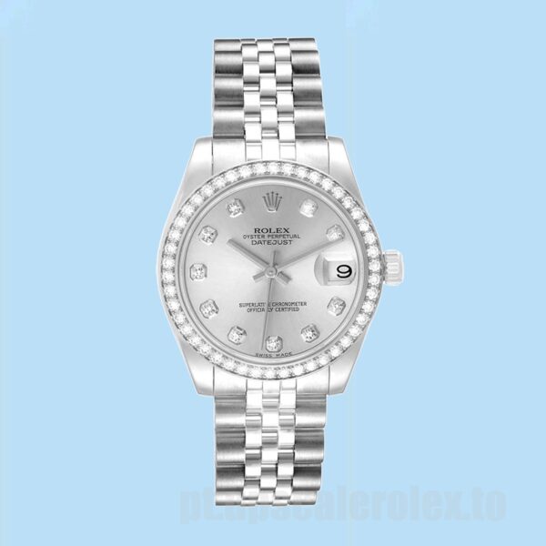 Rolex Datejust 31mm Unissex m178384-0003 Mostrador Prateado - Image 2