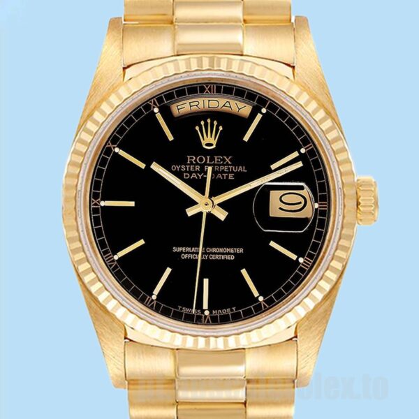 Rolex Day-Date Masculino 36mm 18038 Ver Tom De Ouro