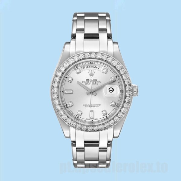 Rolex Pearlmaster Unissex 36mm 18946 Ver Mostrador Prateado - Image 2