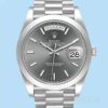 Rolex Day-Date 40mm m228206-0045 Masculino Tom Prata