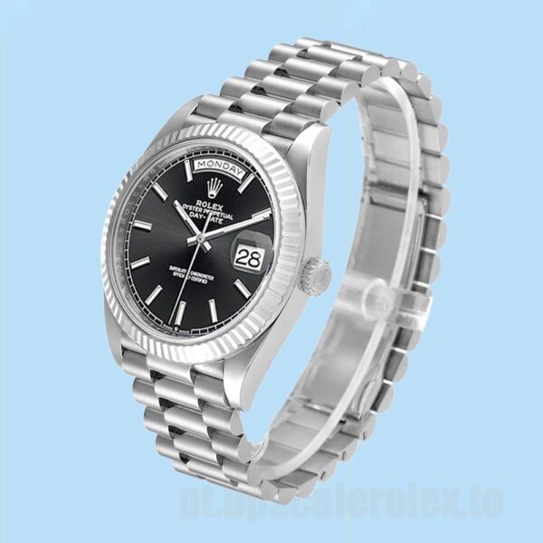 Rolex Day-Date Masculino 40mm m228236-0003 Tom Prata - Image 3