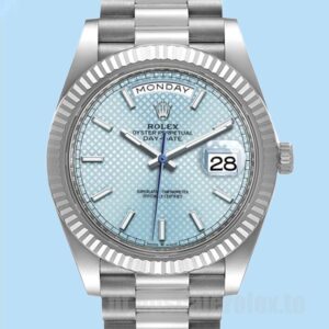 Rolex Day-Date m228236-0005 40mm Masculino Tom Prata