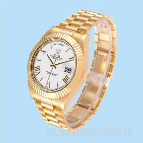 Rolex Day-Date 40mm m228238-0042 Masculino Ver Tom De Ouro - Image 3