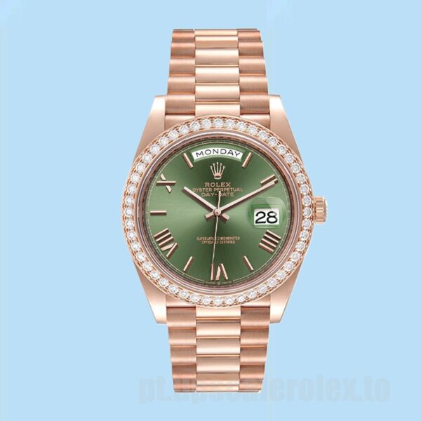 Rolex Day-Date 40mm Masculino m228345rbr-0011 Ver - Image 2