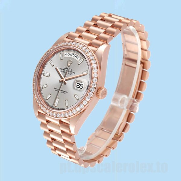 Rolex Day-Date m228345rbr-0007 Masculino 40mm Tom De Ouro Rosa Automático - Image 3