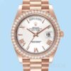 Rolex Day-Date m228345rbr-0012 40mm Masculino Mostrador Branco