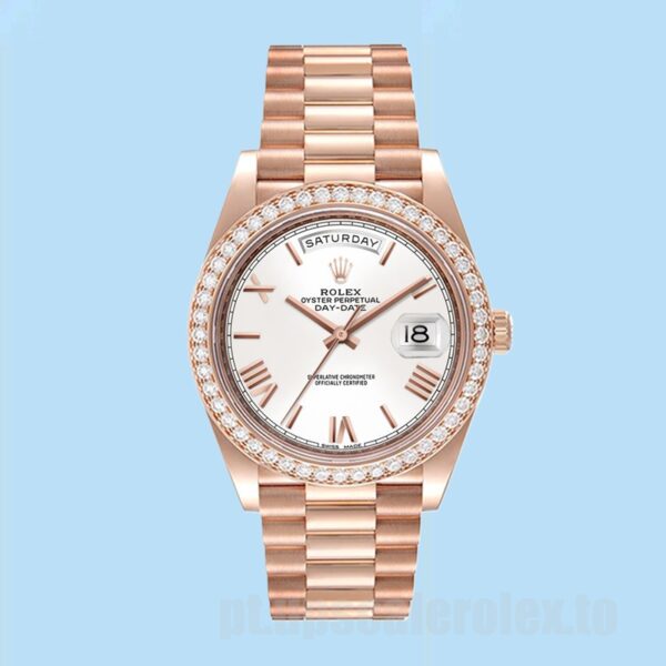 Rolex Day-Date m228345rbr-0012 40mm Masculino Mostrador Branco - Image 2