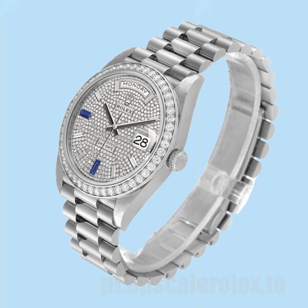 Rolex Day-Date Masculino 40mm m228349rbr-0036 Pulseira Presidente - Image 3