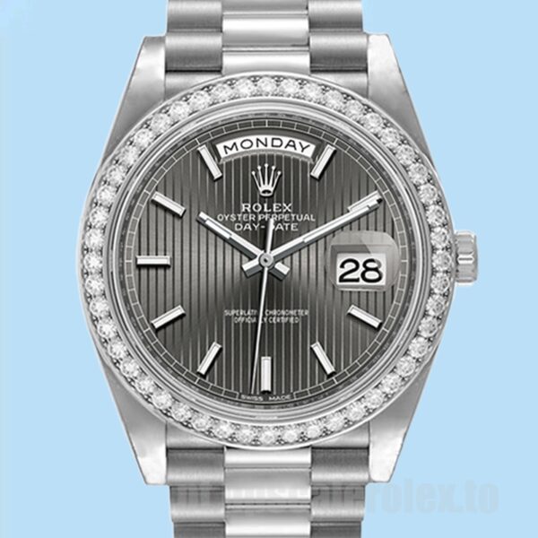 Rolex Day-Date Masculino 40mm 228349RBR-0008 Pulseira Presidente Automático