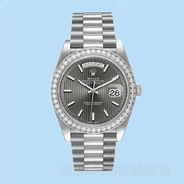 Rolex Day-Date Masculino 40mm 228349RBR-0008 Pulseira Presidente Automático - Image 2