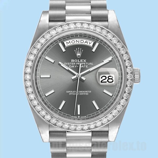 Rolex Day-Date 40mm m228349rbr-0041 Masculino Pulseira Presidente