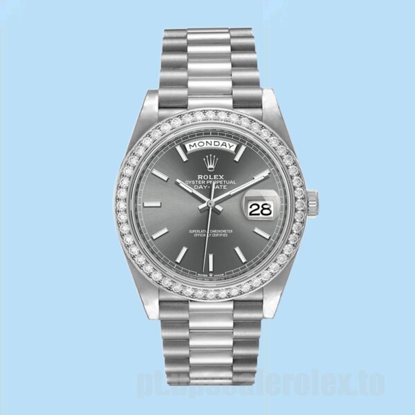 Rolex Day-Date 40mm m228349rbr-0041 Masculino Pulseira Presidente - Image 2