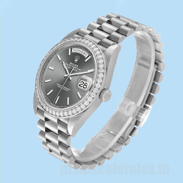 Rolex Day-Date 40mm m228349rbr-0041 Masculino Pulseira Presidente - Image 3