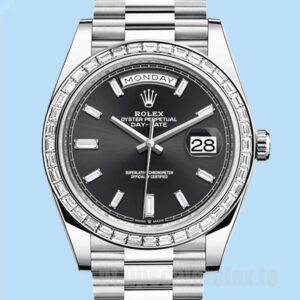 Rolex Day-Date 40mm Masculino 228396 Automático Tom Prata
