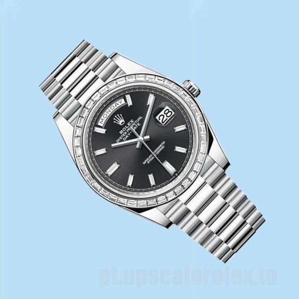 Rolex Day-Date 40mm Masculino 228396 Automático Tom Prata - Image 3