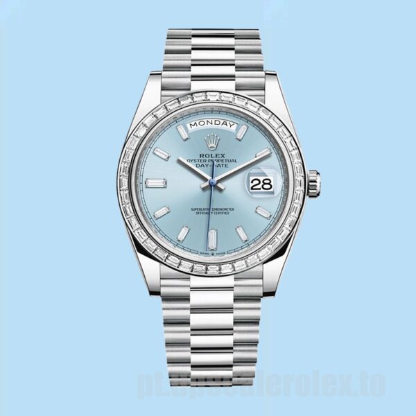Rolex Day-Date 40mm m228396tbr-0002 Masculino Pulseira Presidente - Image 2