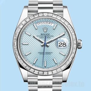 Rolex Day-Date Masculino 228396 40mm Tom Prata