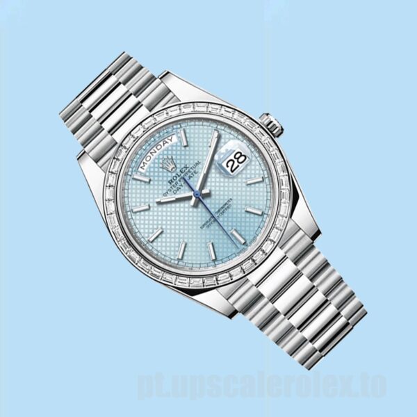 Rolex Day-Date Masculino 228396 40mm Tom Prata - Image 3