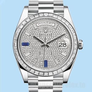 Rolex Day-Date m228396tbr-0021 Masculino 40mm Ver Tom Prata