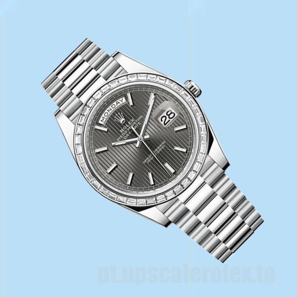 Rolex Day-Date Masculino 40mm m228396tbr-0023 Pulseira Presidente - Image 3
