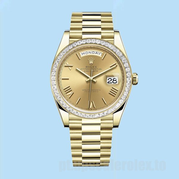 Rolex Day-Date 40mm Masculino m228398tbr-0003 Pulseira Presidente Automático - Image 2