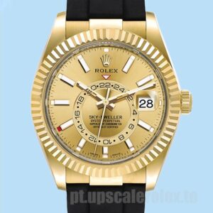 Rolex Sky-Dweller Masculino m326238-0007 42mm Mostrador De Champanhe