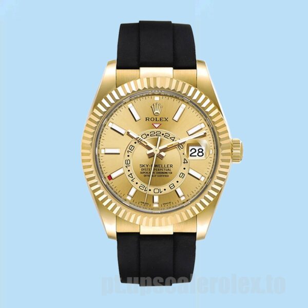 Rolex Sky-Dweller Masculino m326238-0007 42mm Mostrador De Champanhe - Image 2