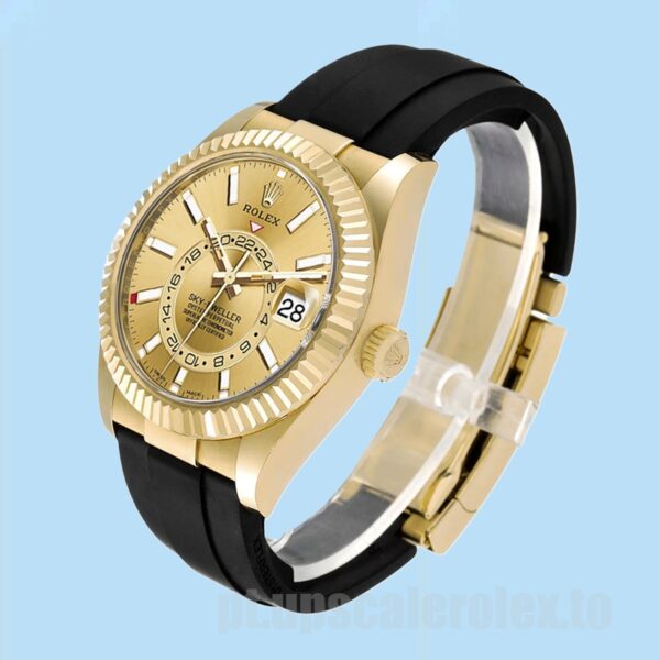 Rolex Sky-Dweller Masculino m326238-0007 42mm Mostrador De Champanhe - Image 3