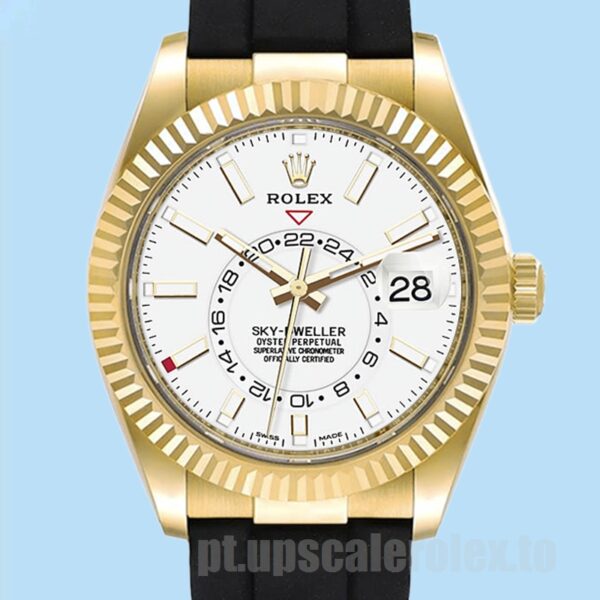Rolex Sky-Dweller Masculino 42mm m326238-0006 Mostrador Branco
