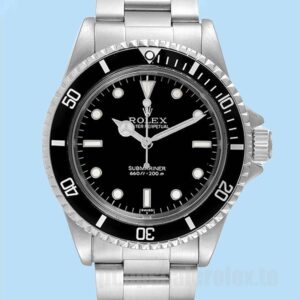 Rolex Submariner Masculino 5513 40mm Pulseira Ostra Tom Prata