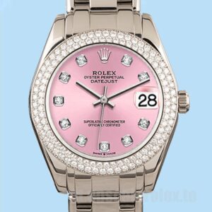 Rolex Pearlmaster 81339 31mm Unissex Mostrador Rosa Pulseira