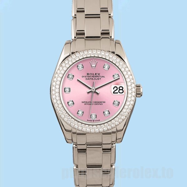 Rolex Pearlmaster 81339 31mm Unissex Mostrador Rosa Pulseira - Image 2