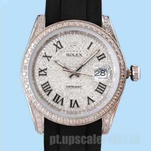 Rolex Datejust Masculino 116200 40mm Ver Elástico De Borracha