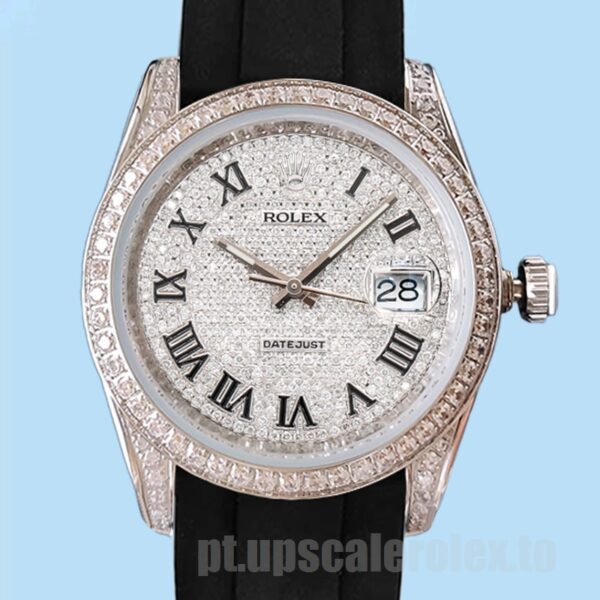 Rolex Datejust Masculino 116200 40mm Ver Elástico De Borracha