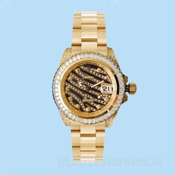 Rolex Datejust 40mm Masculino 116285 Ver Mostrador Onda Diamante - Image 2