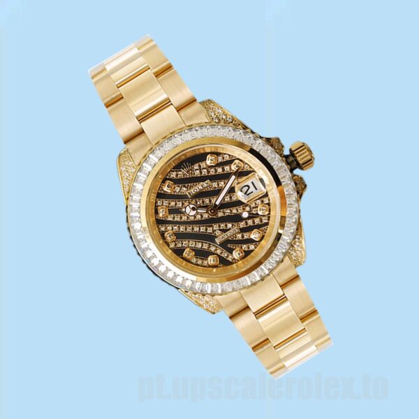 Rolex Datejust 40mm Masculino 116285 Ver Mostrador Onda Diamante - Image 3