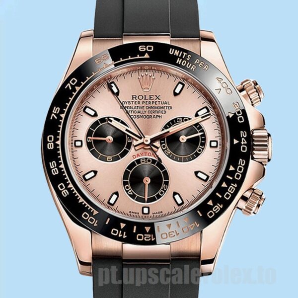 Rolex Daytona 40mm m116515ln-0018 Masculino Mostrador De Ouro Rosa Automático