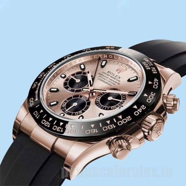 Rolex Daytona 40mm m116515ln-0018 Masculino Mostrador De Ouro Rosa Automático - Image 3