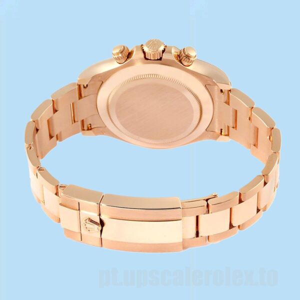 Rolex Daytona 116568 Masculino 40mm Mostrador De Ouro Rosa - Image 4