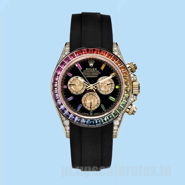 Rolex Daytona Masculino 116598 40mm Elástico De Borracha Automático - Image 2