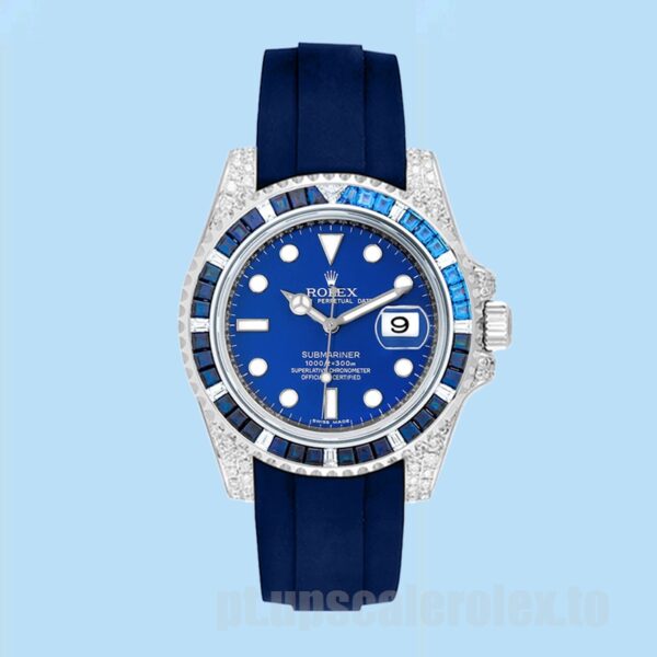 Rolex Submariner 40mm 116659 Masculino Mostrador Azul Ver - Image 2