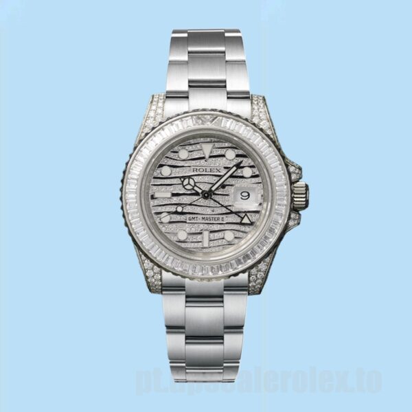 Rolex GMT-Master II 116769 Masculino 40mm Ver Tom Prata - Image 2