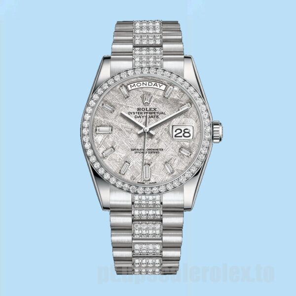 Rolex Day-Date Masculino 118346 36mm Pulseira Presidente - Image 2