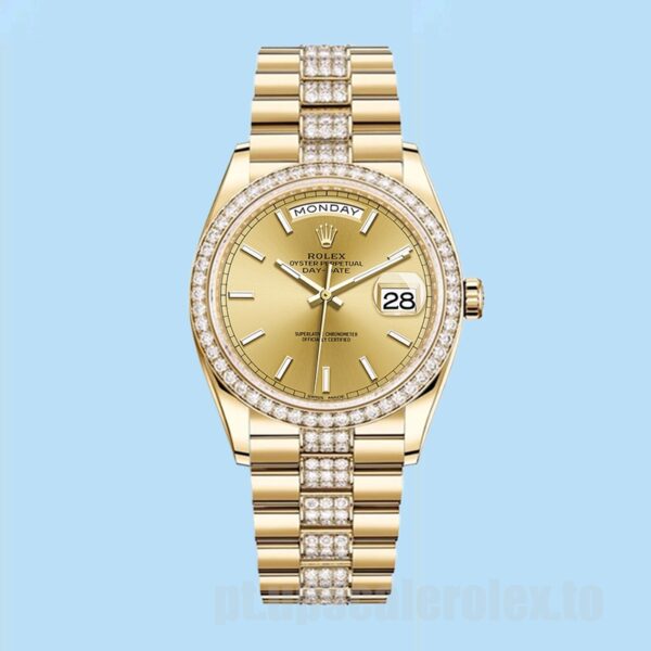 Rolex Day-Date 36mm Masculino 118348 Pulseira Presidente - Image 2