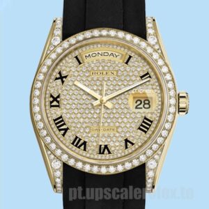 Rolex Day-Date Masculino 118388 40mm Tom De Ouro Mostrador De Champanhe