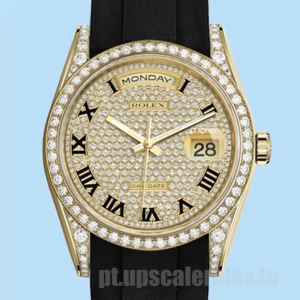 Rolex Day-Date Masculino 118388 40mm Tom De Ouro Mostrador De Champanhe