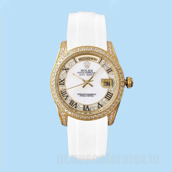 Rolex Day-Date 118388 40mm Masculino Automático Mostrador Branco - Image 2