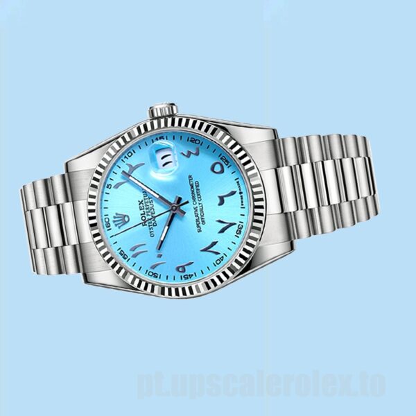 Rolex Datejust Masculino 126334 41mm Pulseira Presidente Mostrador Azul Tiffany - Image 3