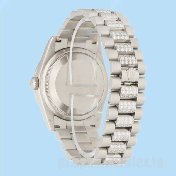 Rolex Day-Date Masculino 36mm 128349 Automático Mostrador Azul - Image 4